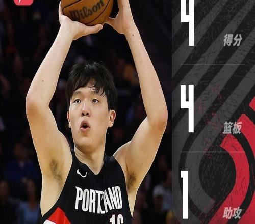 杨瀚森NBA季前赛首秀表现：出战21分钟4分4篮板1助攻6犯规