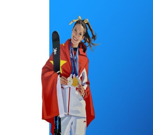 冬奥摘得一金二银，谷爱凌反遭大规模网暴？豆包为她做的 PPT，一眼看懂真相！