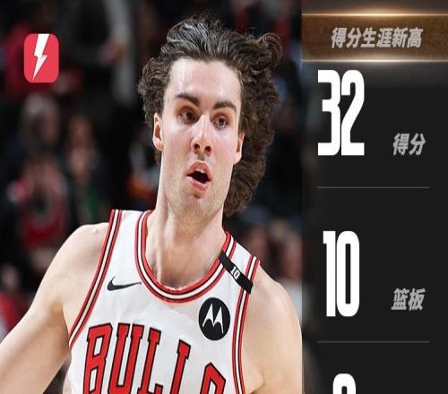 吉迪独得32分准三双&得分生涯新高，公牛成东部唯一不败球队