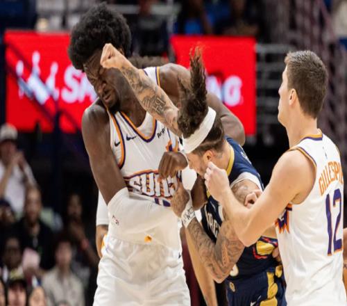 NBA官宣冲突互殴罚单：阿尔瓦拉多被禁赛两场马威被禁赛一场