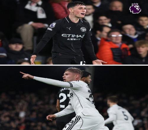 进球大战，富勒姆vs曼城是本赛季英超进球最多的比赛