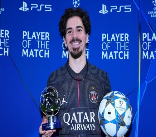 帽子戏法，维蒂尼亚当选巴黎vs热刺全场最佳球员