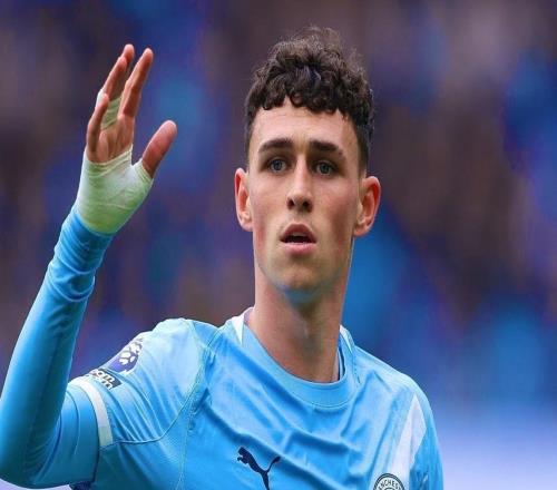 203场64球，福登英超生涯进球数已追平B费