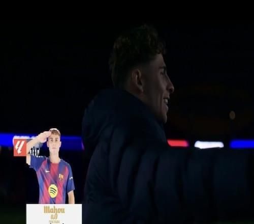 打入一球，费尔明当选巴萨回归诺坎普首战全场最佳球员