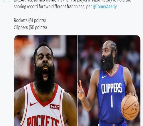 美媒高呼哈登孤胆英雄！创14纪录显悲凉36岁硬扛快船夺冠成奢求