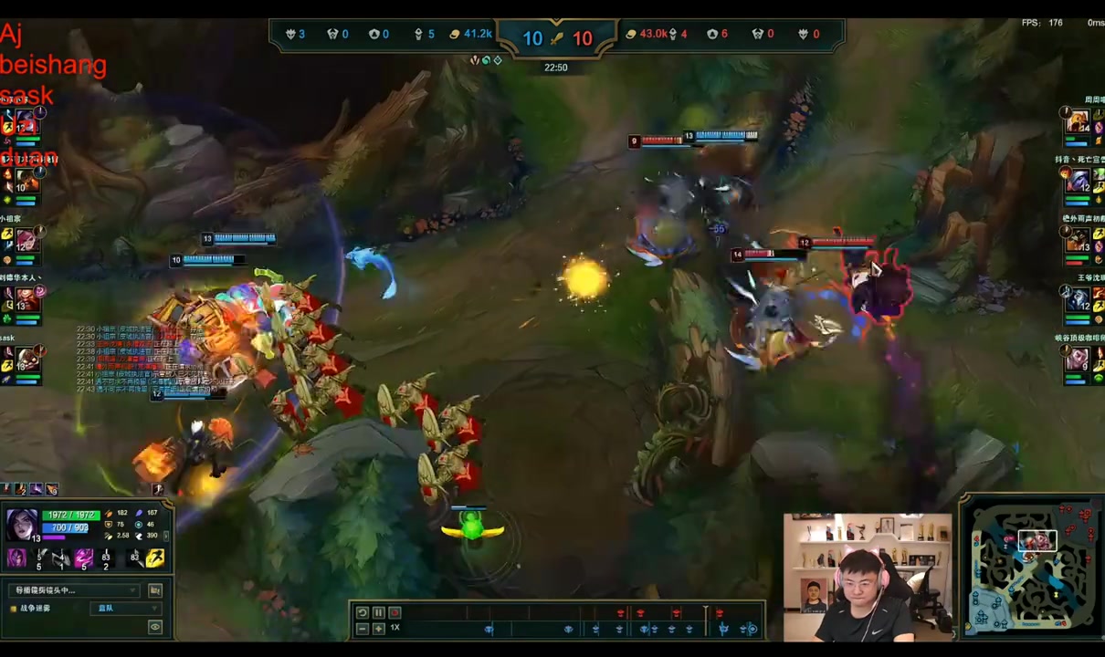 猎手本能穿梭战场uzi卡莎1飞3打出对面三个闪收下小炮人头