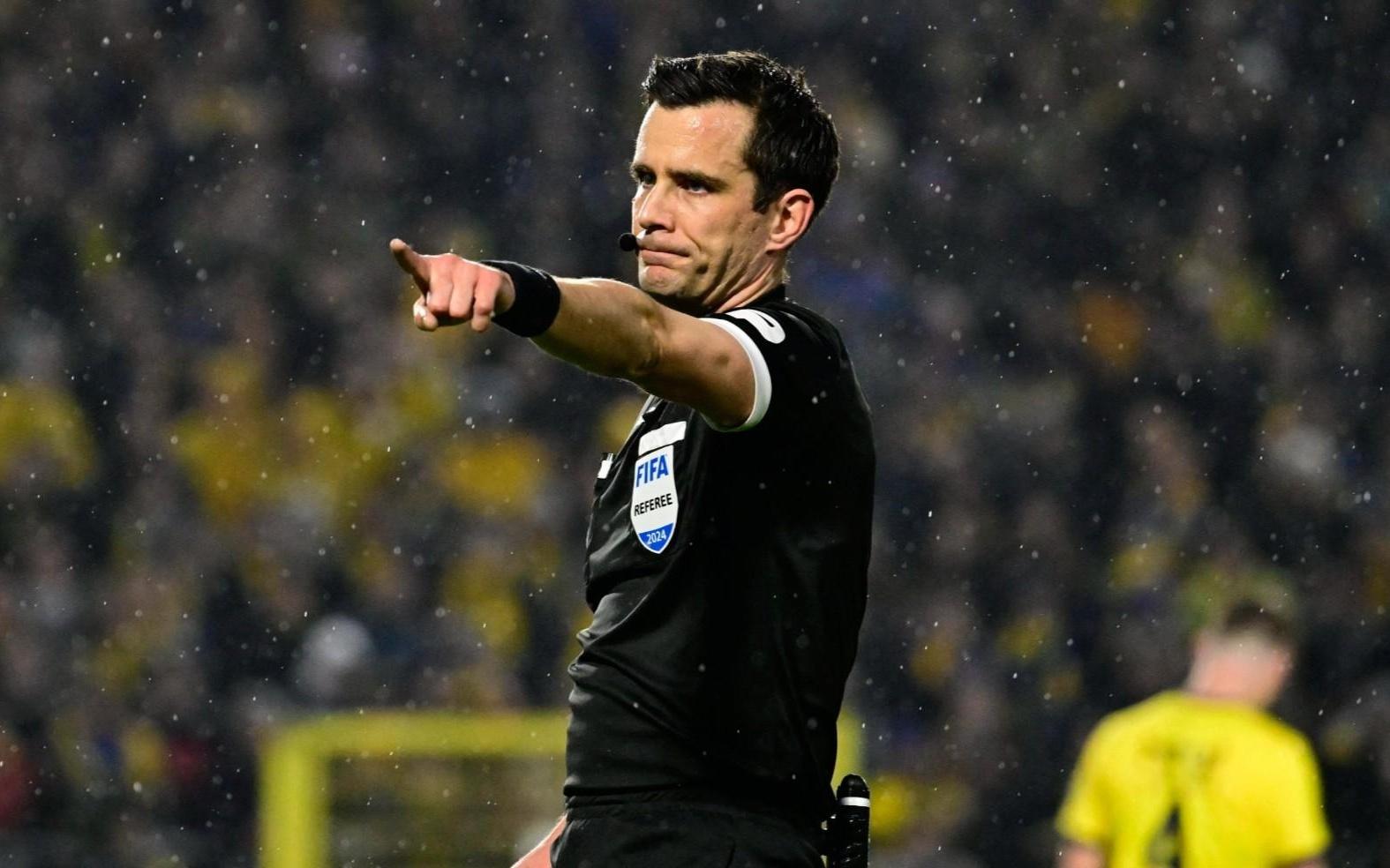 官方：比利时主裁兰布雷希茨执法欧冠热刺vs哥本哈根