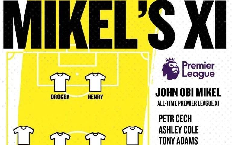 米克尔评英超最佳阵：切赫、阿扎尔入选，亨利、萨拉赫在列