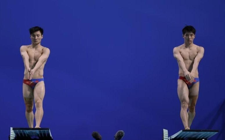 十五运跳水男团比拼，谢思埸、陈艾森