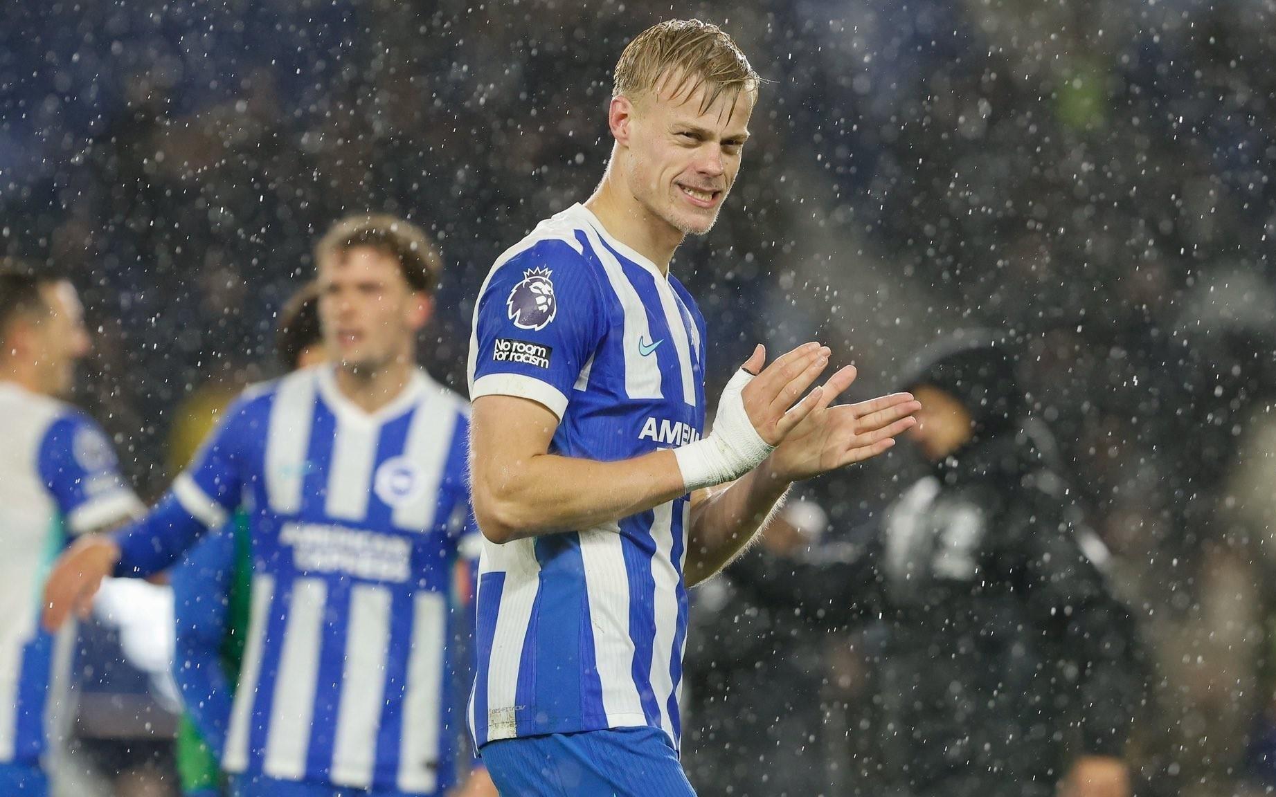 布莱顿联赛中先失球情况下抢回10分，本赛季英超最多