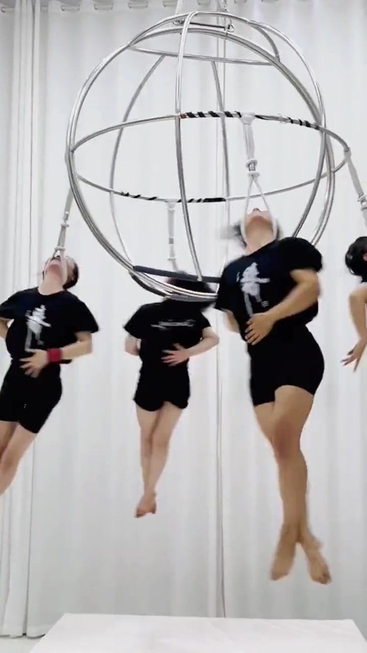 这舞蹈训练有点费脖子啊