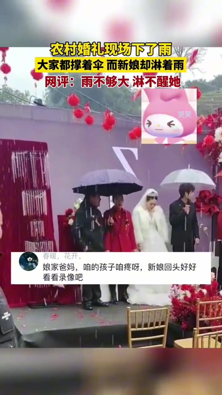 看来雨真的不够大，淋不醒她。