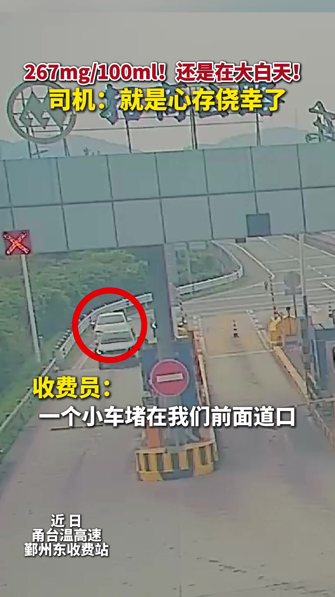 这种酒驾真是害人又害己！