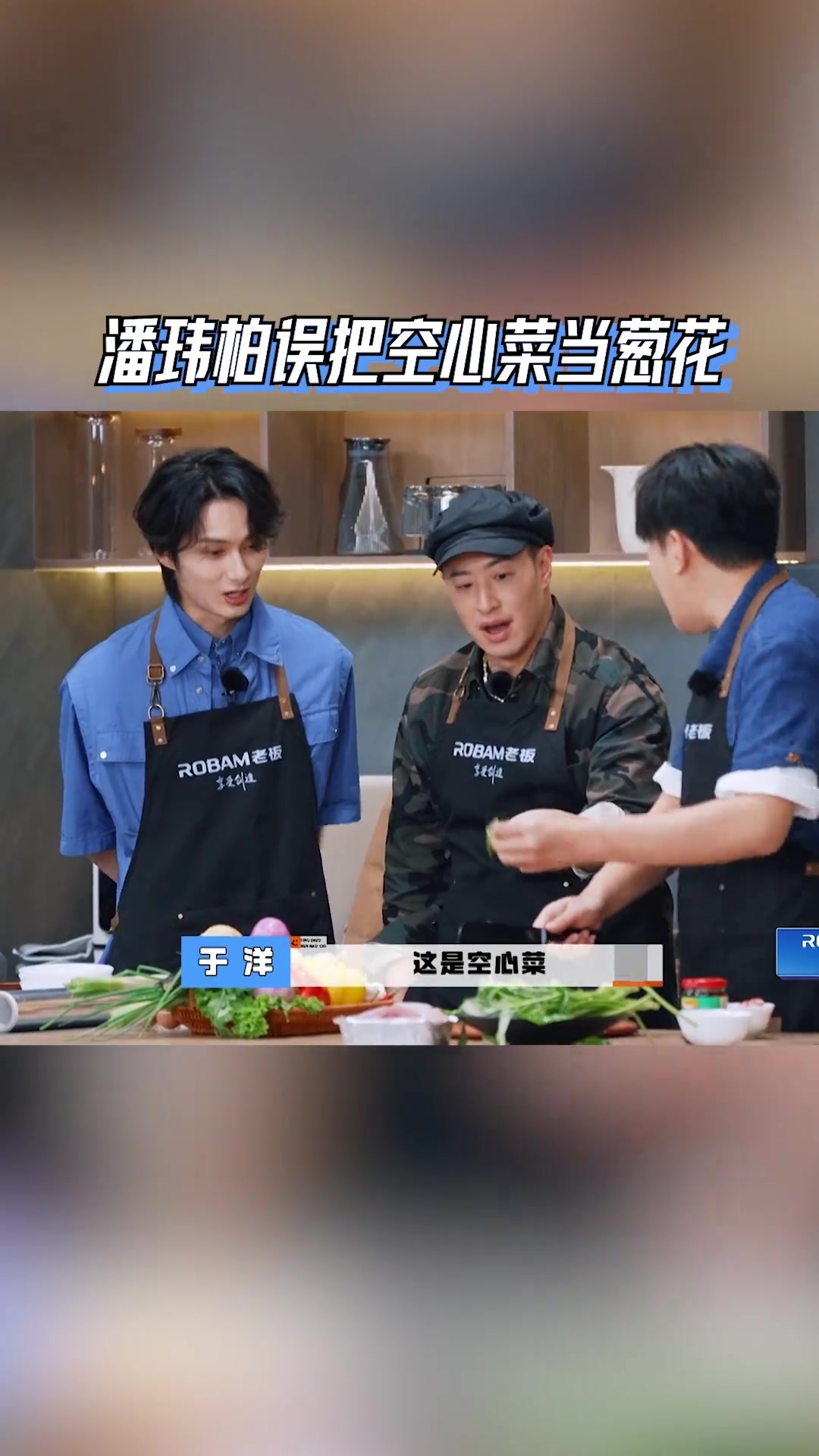 潘玮柏误把空心菜当葱花