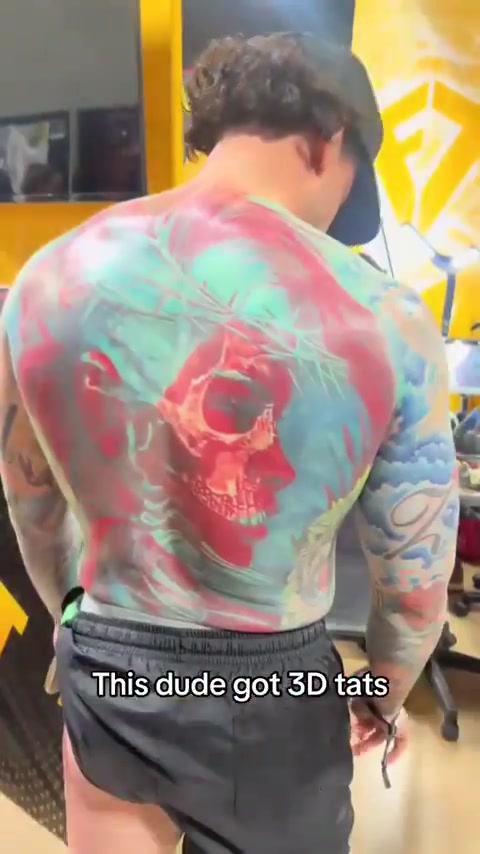 3d纹身！国外有人整了个大活！