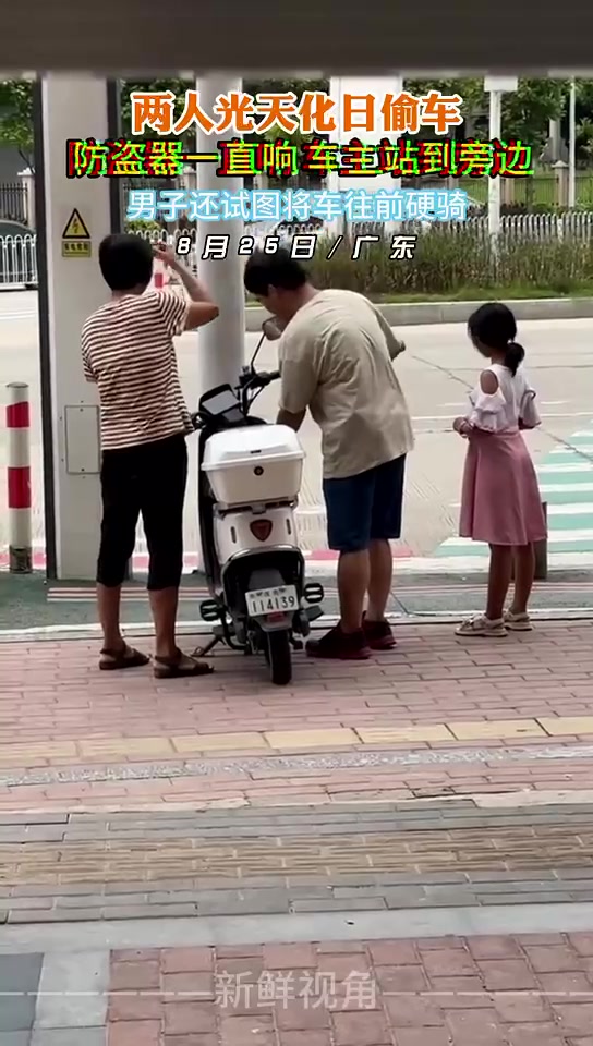 你偷就算了，当着车主的面，是不是有点不给车主面子了