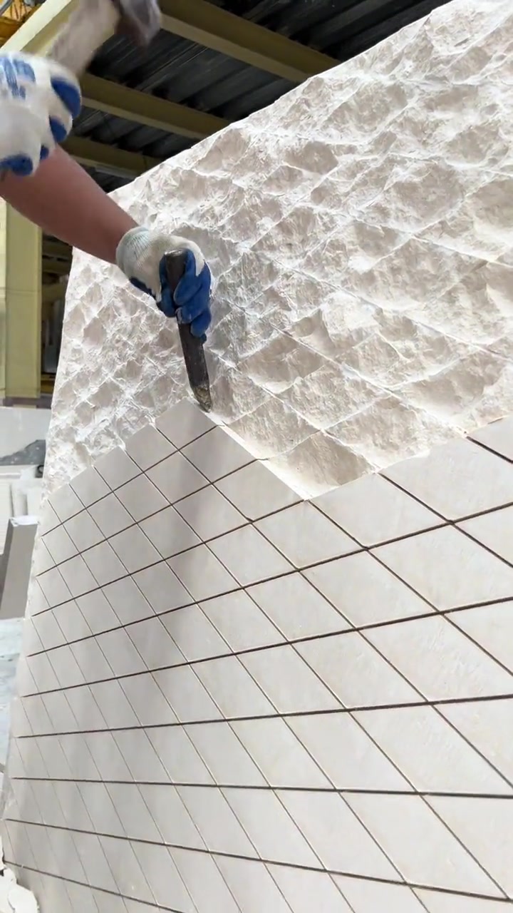 莱姆石凿面，真的太有feel了