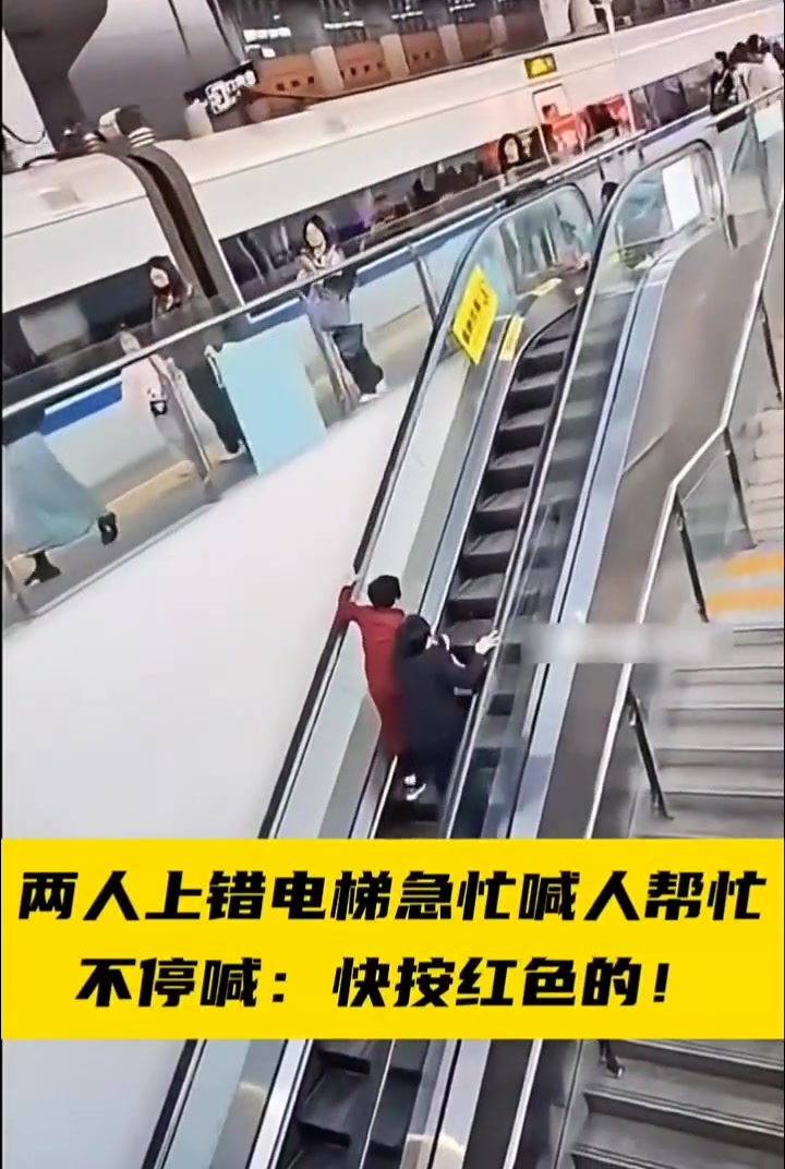 你俩搁这练跑步机呢下去一趟再上来有这么难吗