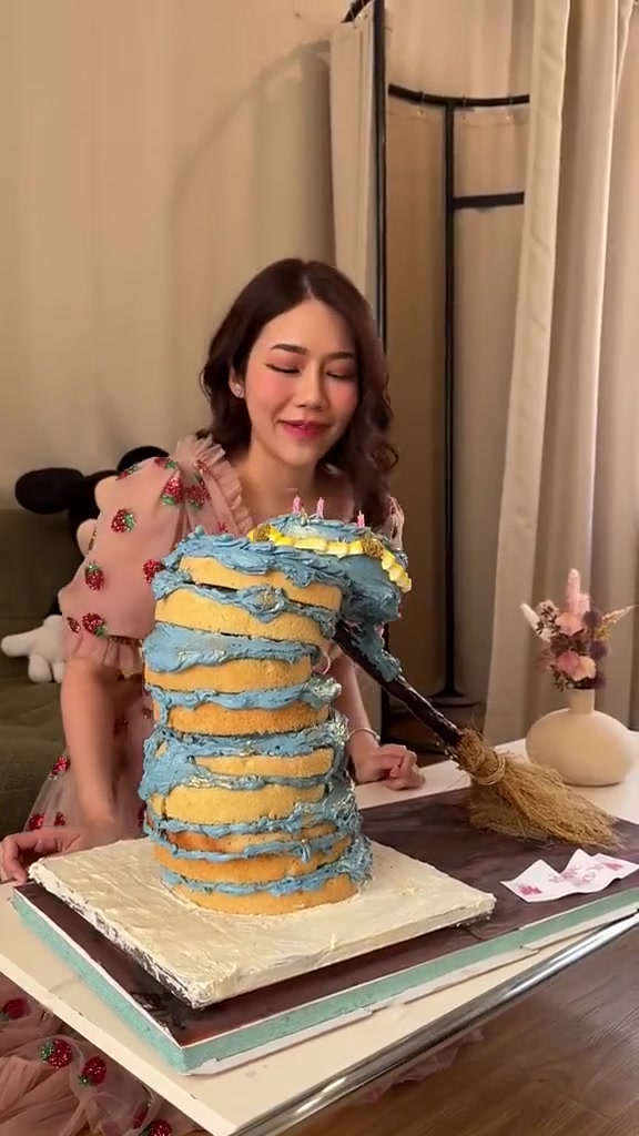 完美还原迪士尼动画中的歪把子蛋糕！怎么做到的