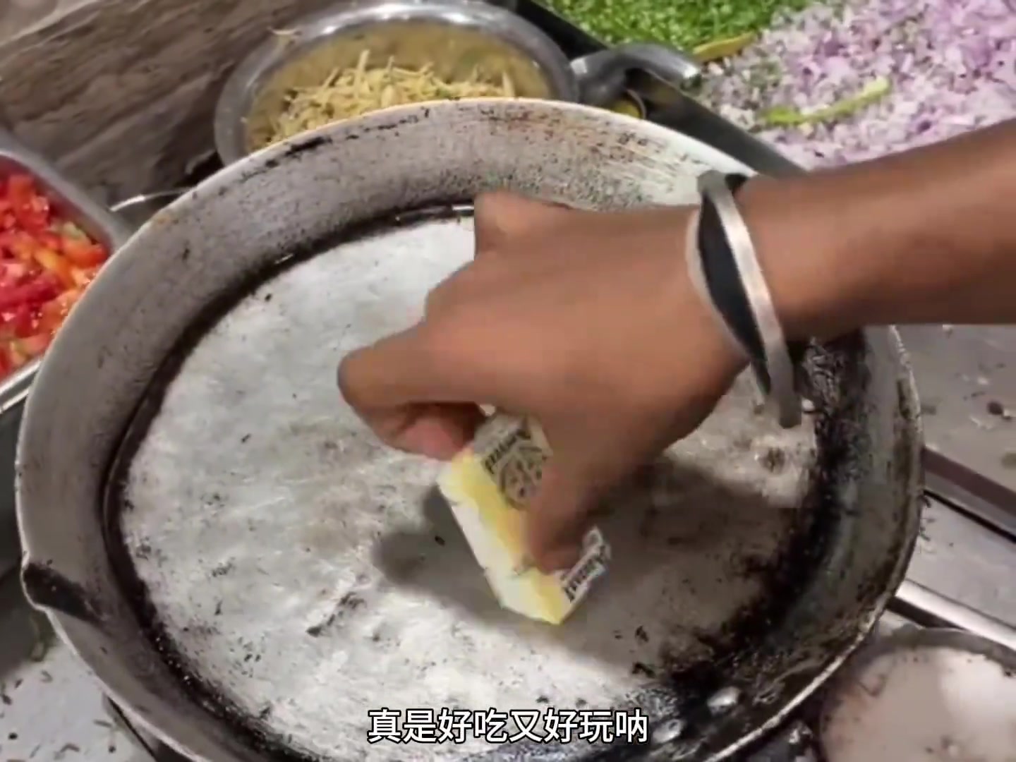 干净又卫生，印度街头小吃吐司鸡蛋饼