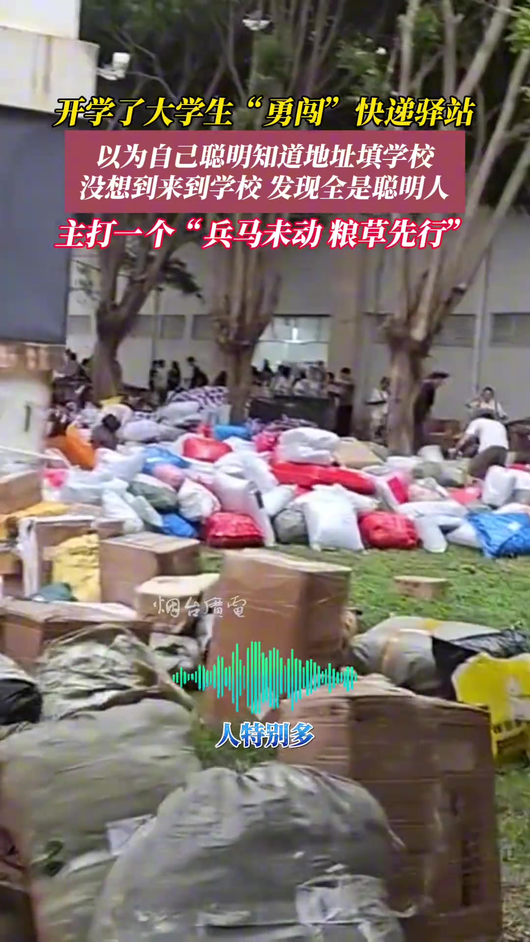 都放在室外，要是下雨了可咋办！