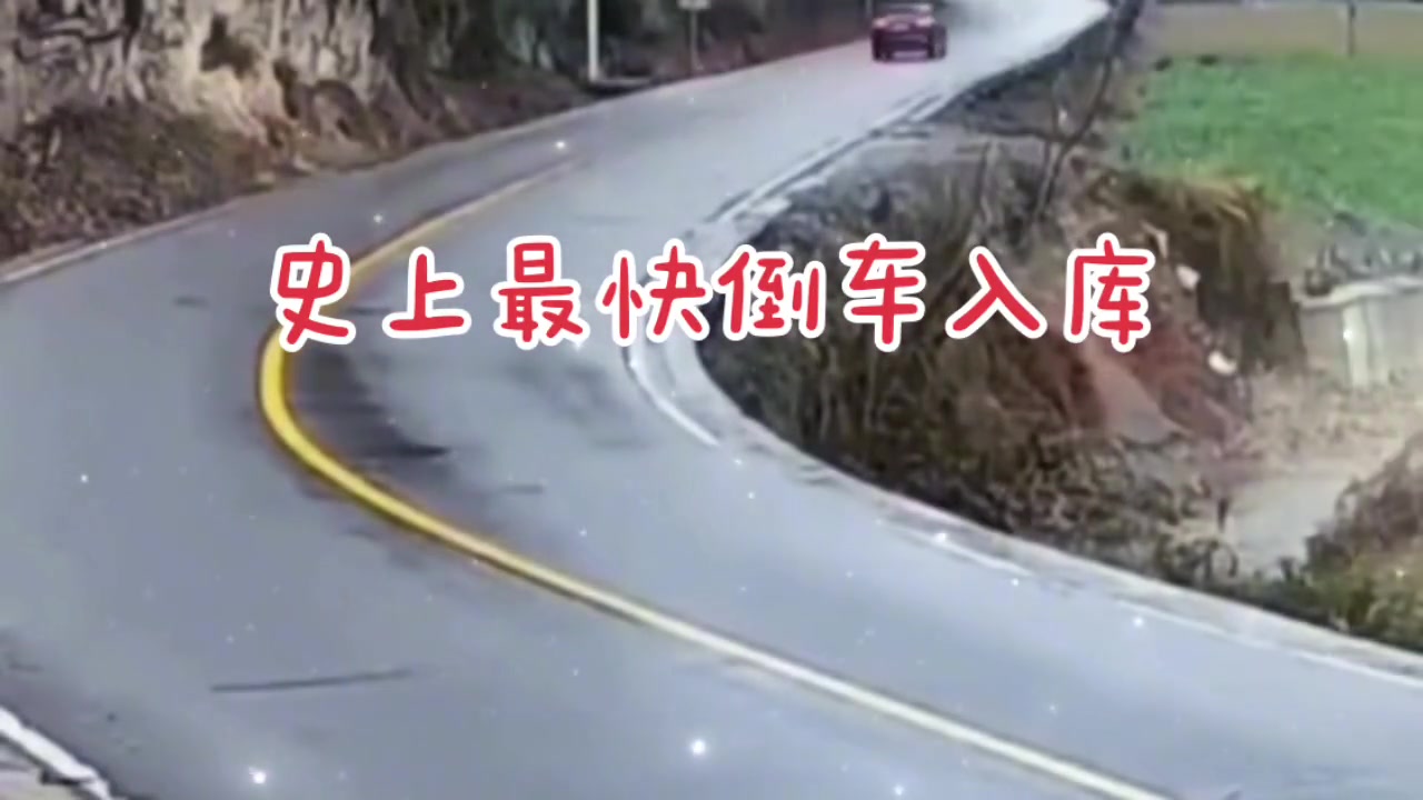 史上最快的倒车入库，多倒一点就没命