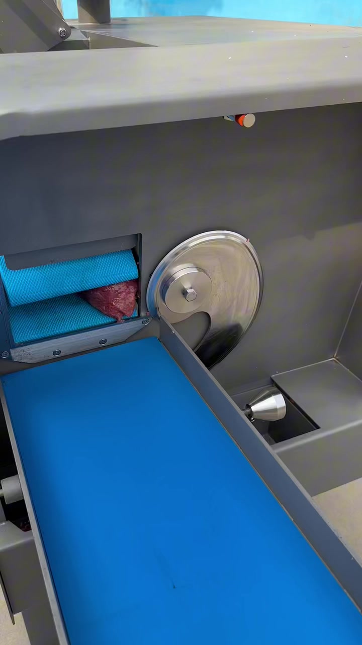 切片机切薄肉片，真丝滑！