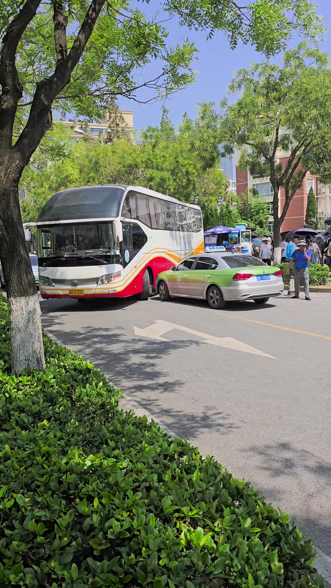 出租车你往后倒一倒能怎么了呢