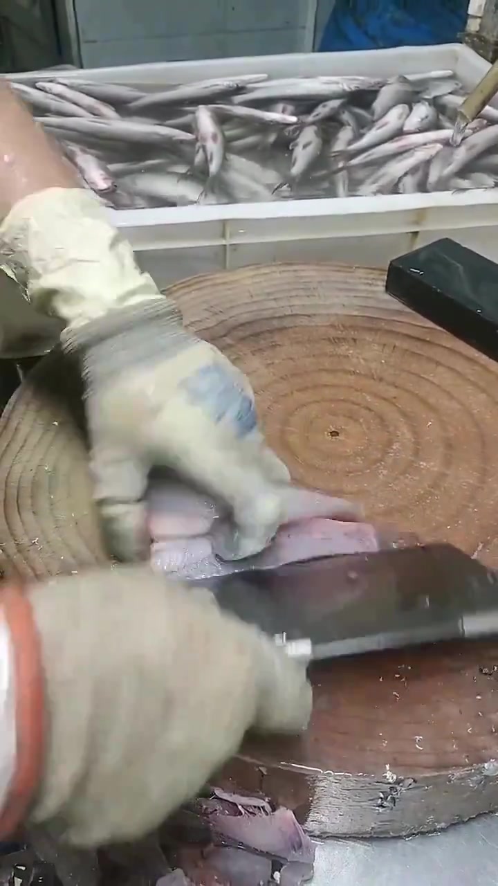 真高手！不到10秒收拾一条鱼！大家杀一头鱼大概需要多久