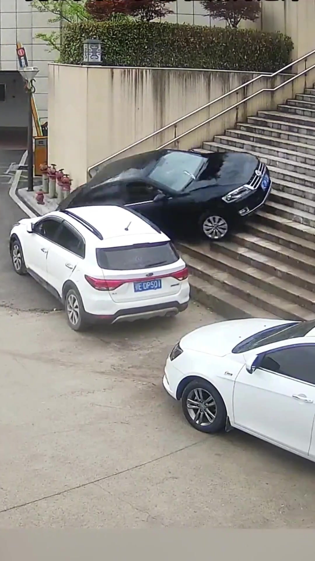 女司机这开车技术不是一般的牛！