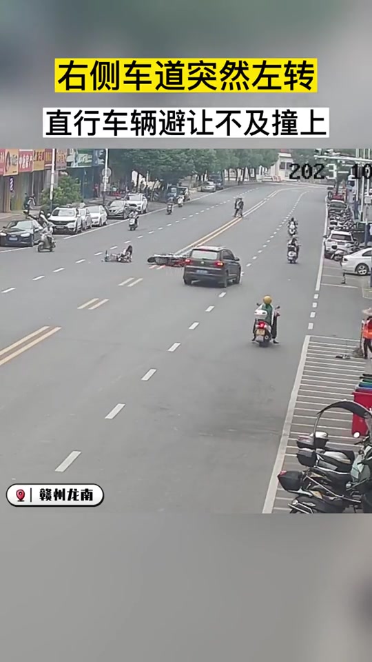 像这种骑车的人，早晚会出事儿！