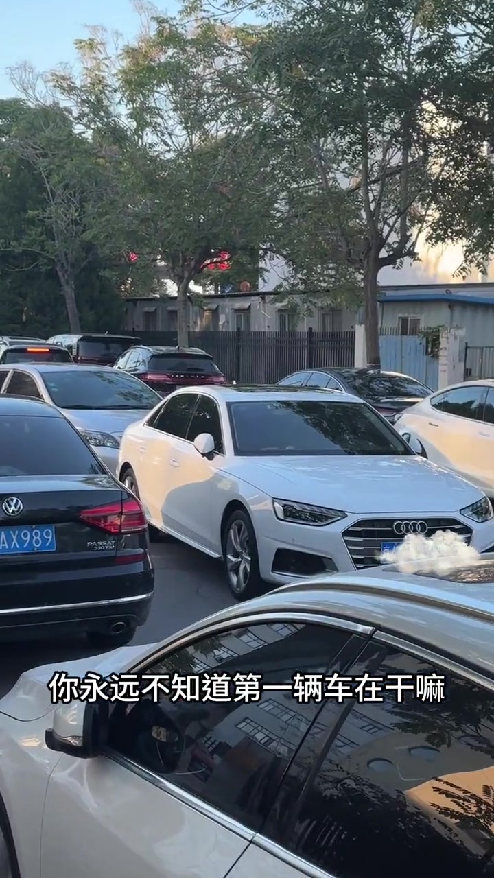 他是怎么敢把车停在路中间的啊