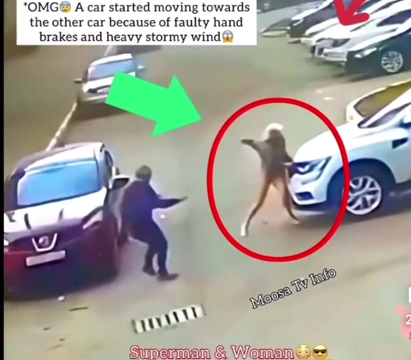 女司机的谜之操作，真的只有“超人”才能拯救...