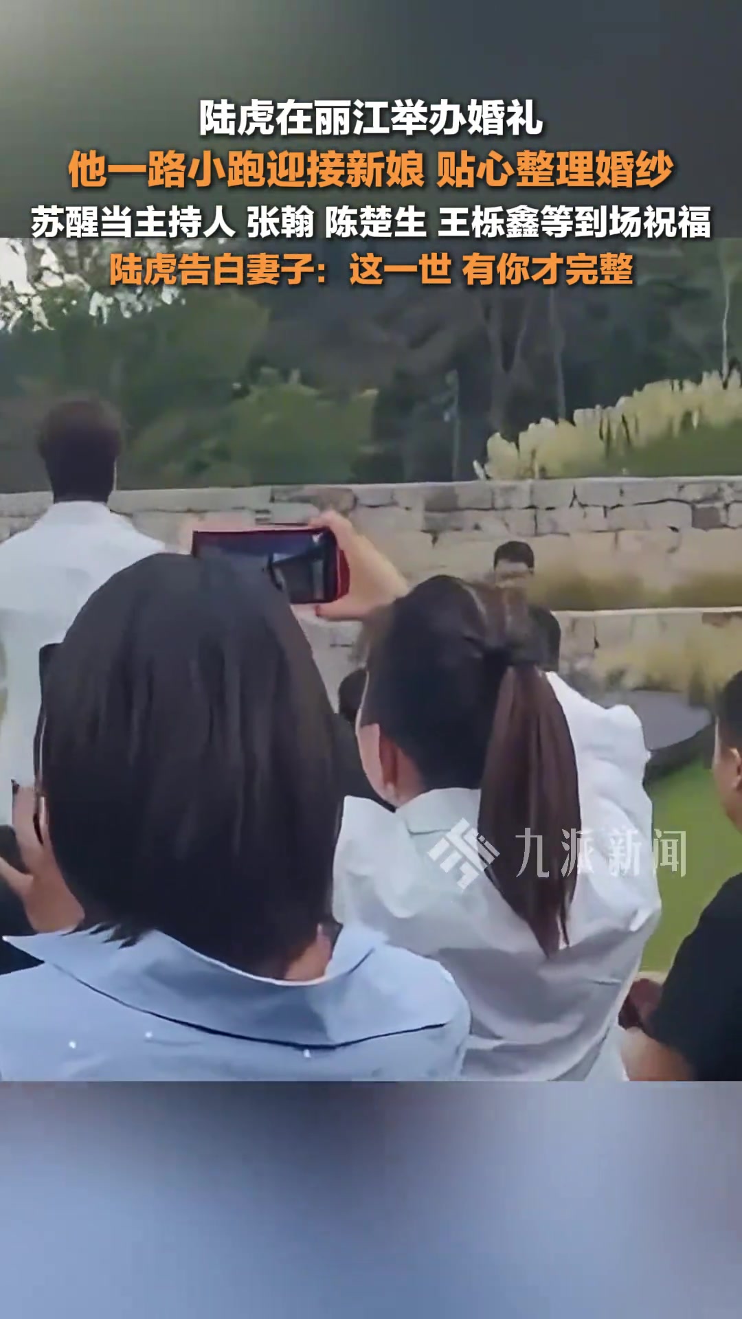 陆虎陈曌旭婚礼，好友张翰、陈楚生、王栎鑫、张远等到场祝福！