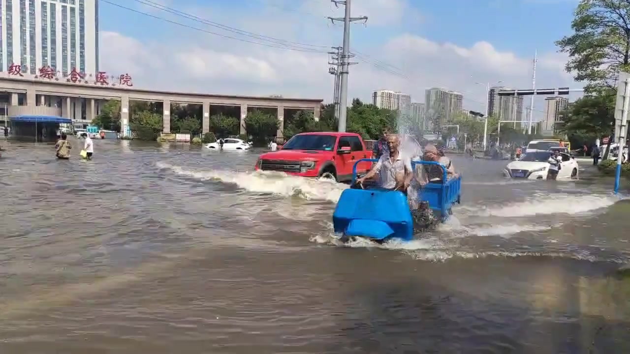 再大的水也挡住不住一颗回家的心