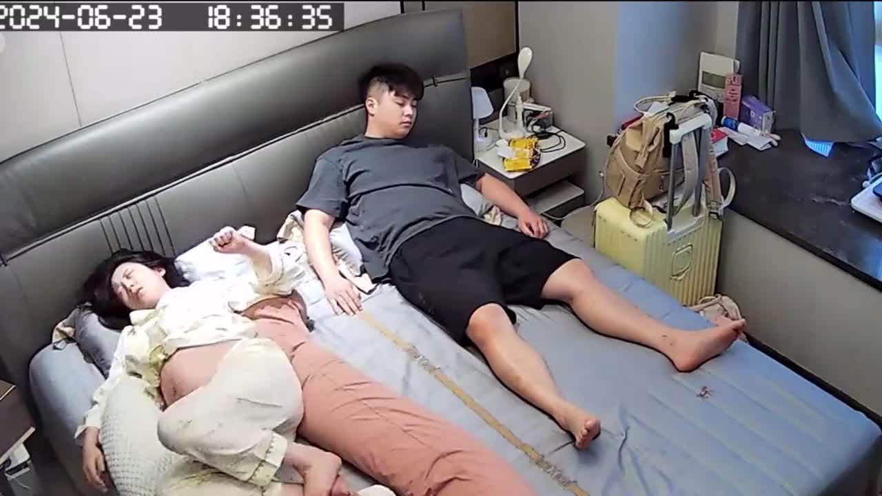 预产期倒计时，老公的精神状态已经是高度紧张了，激动啊