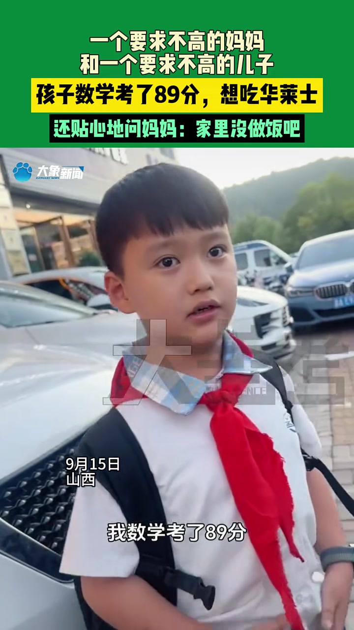 一个要求不高的妈妈和一个要求不高的儿子