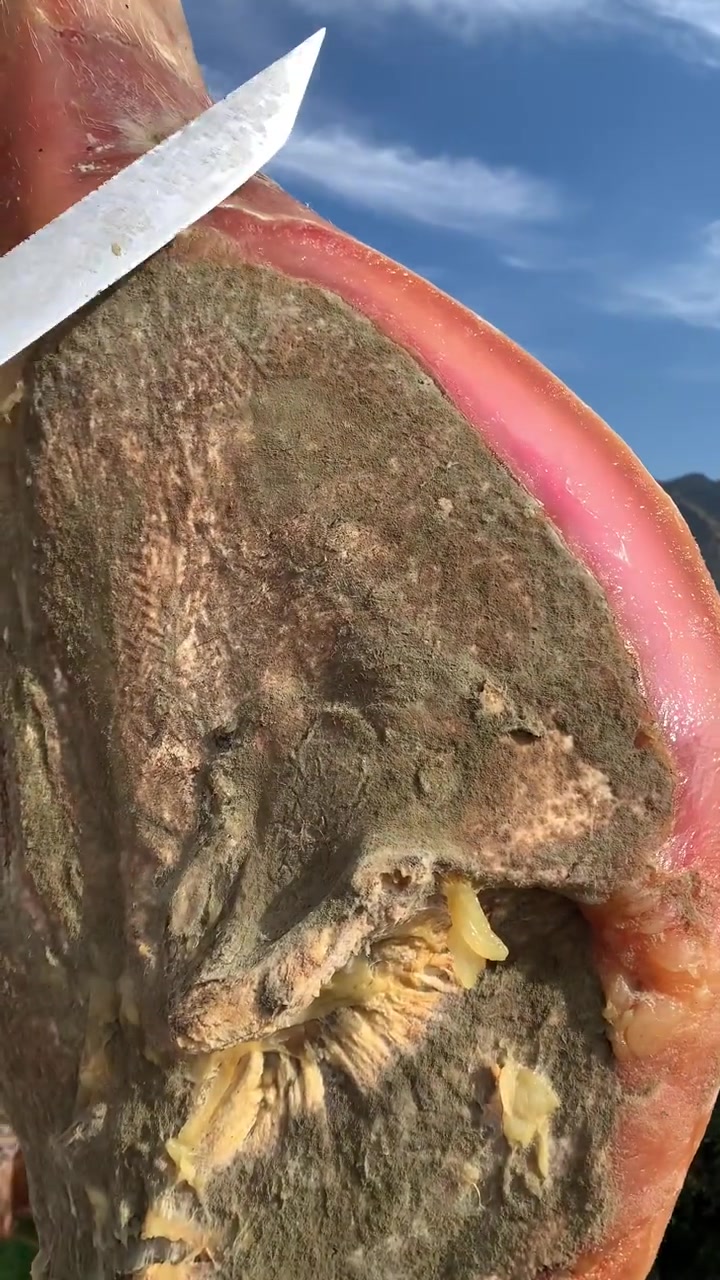 有人吃过这么大的火腿吗