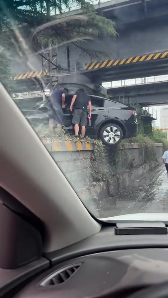 开眼界了！这么高，车难道长了翅膀飞上去的