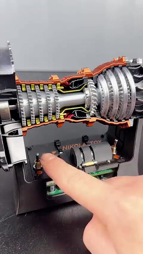 trent900涡扇模型，也太强劲了！！
