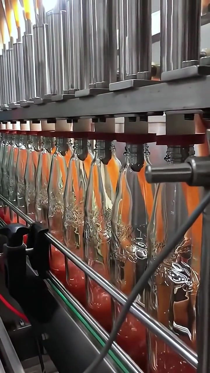 超解压！原来番茄酱是这样灌的！要是瓶口不对怎么办