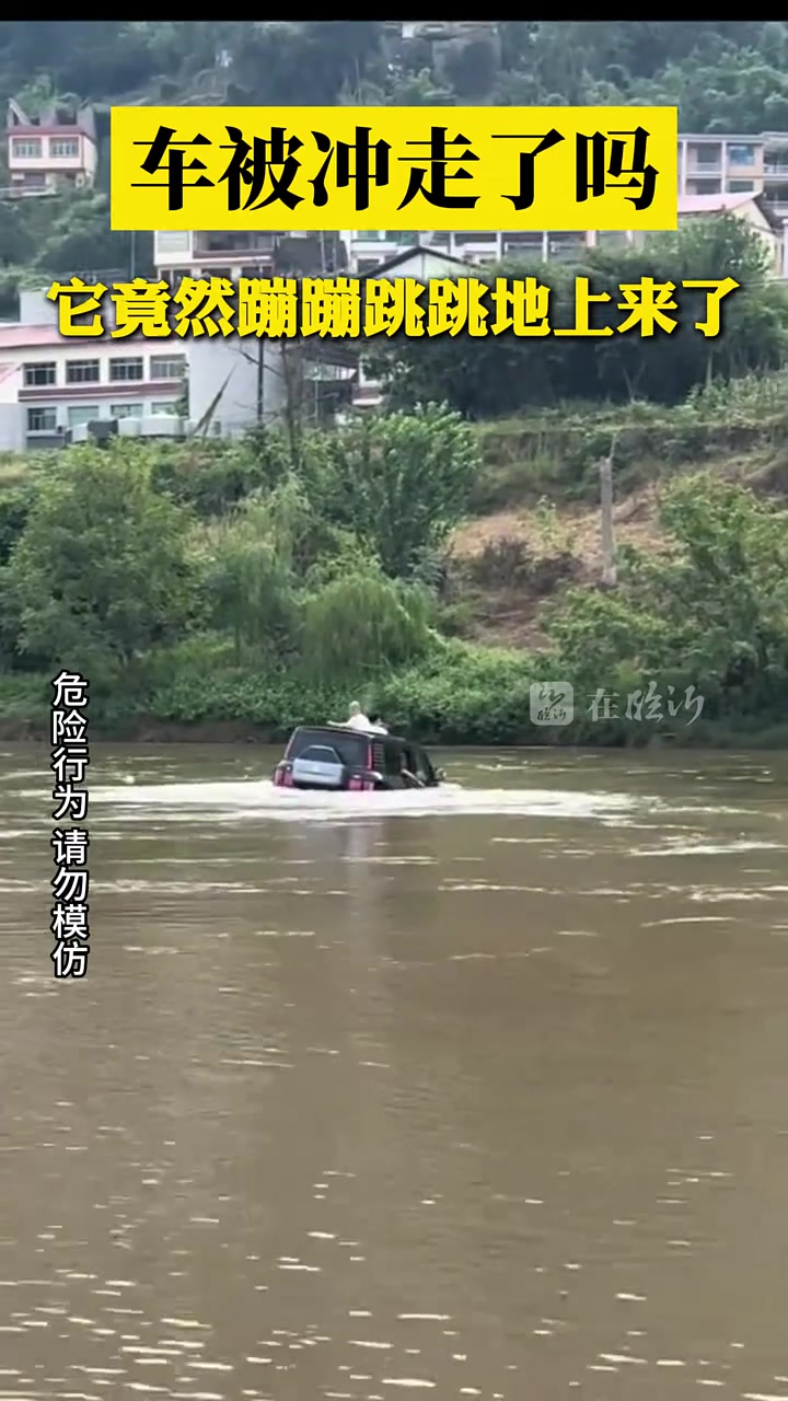 这车太牛了！它竟然蹦蹦跳跳的上来了！