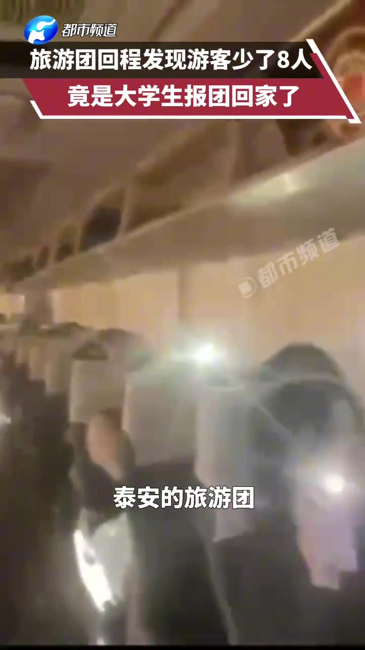 旅游团回程发现游客少了8人，竟是大学生报团回家了
