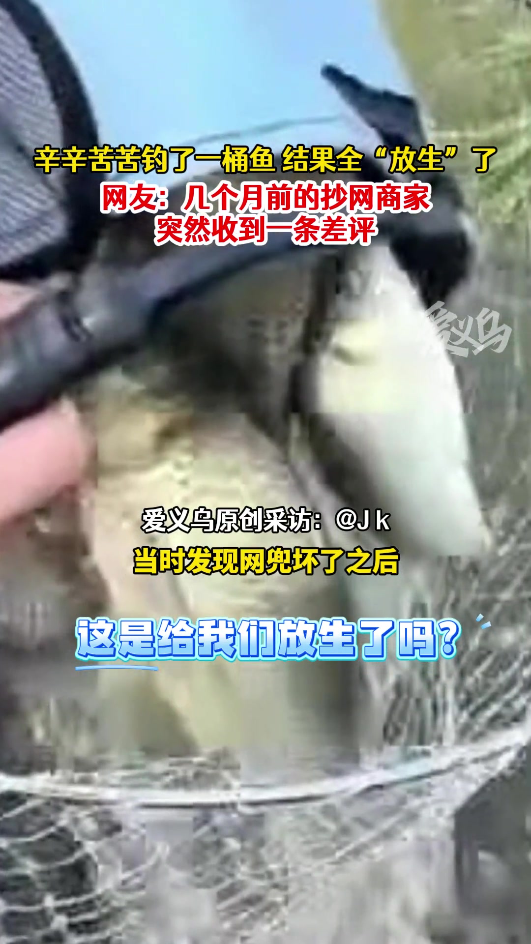 几个月前的抄网商家突然收到了一条差评