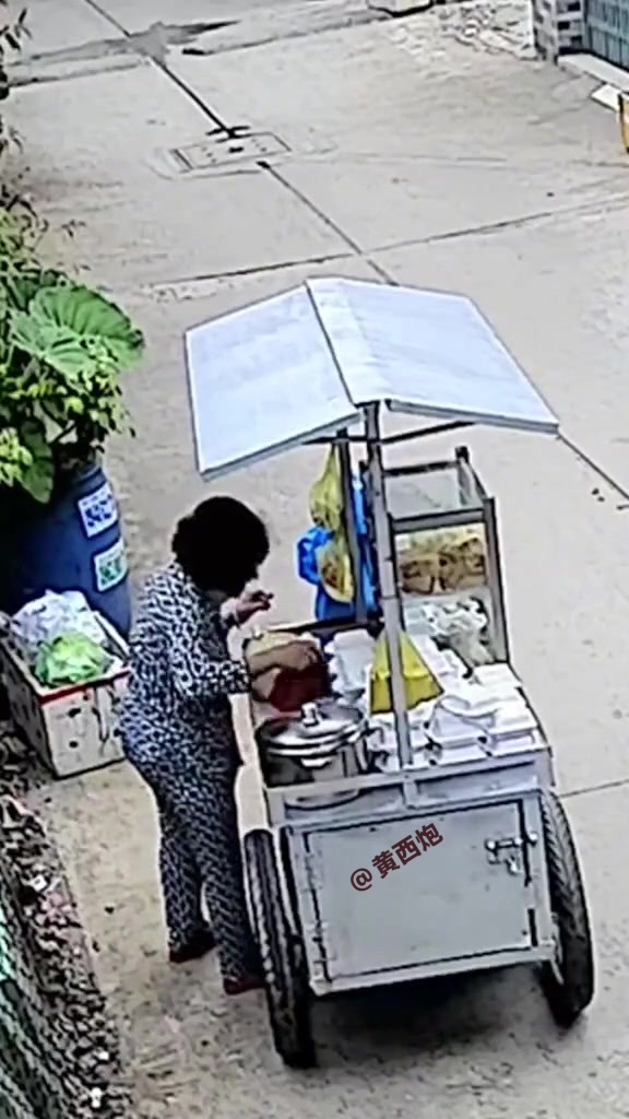 卖个盒饭而已，大妈这是干啥呢