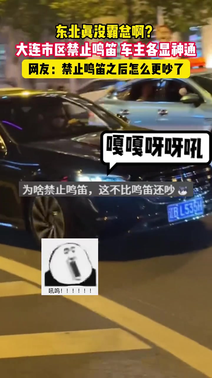 当大连市禁止呜笛，结果大哥们直接怪吼！网友：两岸猿声啼不住！