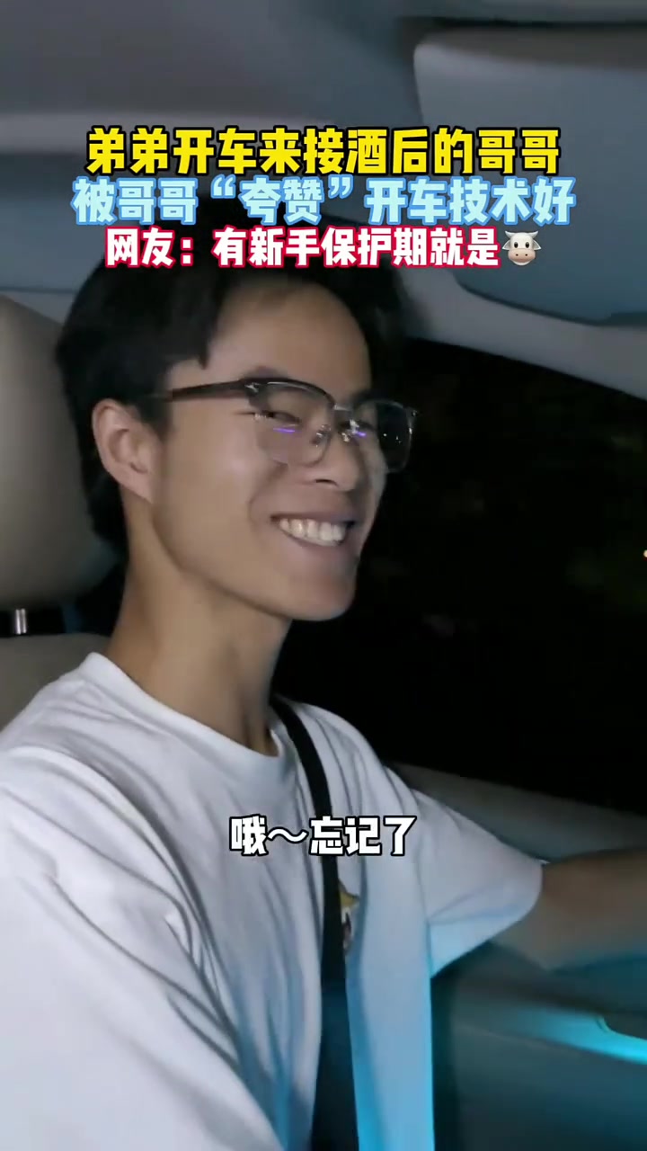 顶级嘲讽！弟弟开车，被哥哥“夸赞”开车技术好