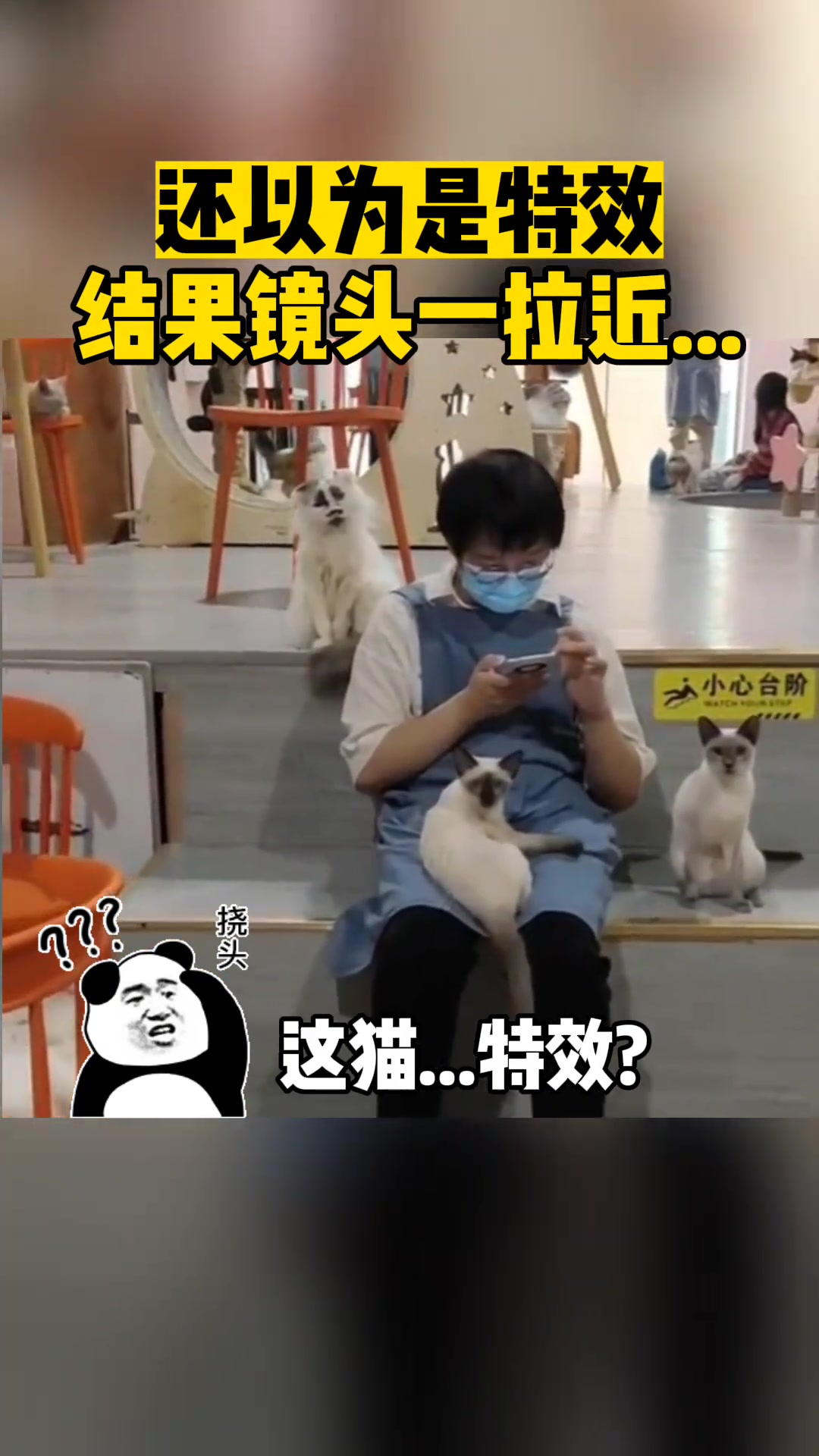 还以为是特效，结果镜头一拉近
