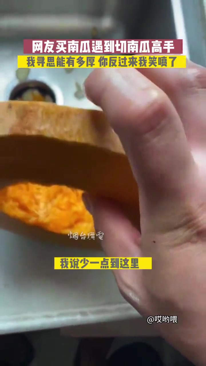 你这南瓜给切成手提包了