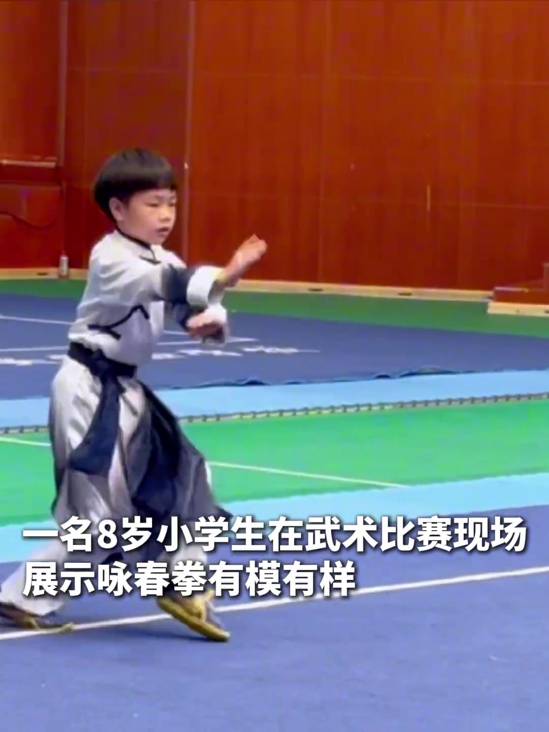 8岁小学生咏春拳打出老师傅的气势！网友：这是少年叶问
